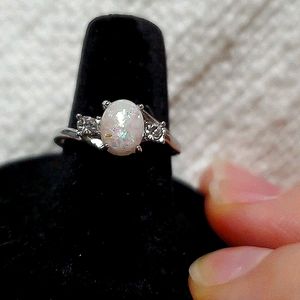 NWOT Silver and Opal Ring